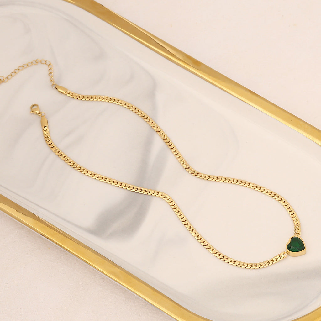 Cuban Link Chain Necklace & Bracelets Jewelry Set