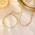 Prince Sweet, Heart Shape Necklace & Bracelet Set
