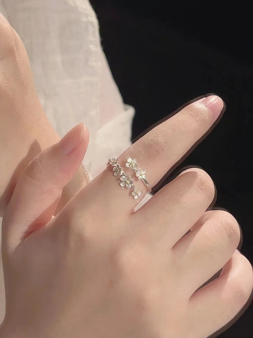 Adjustable Flower Ring